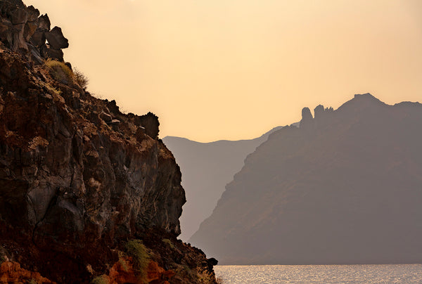 Cliffs at Amoudi Bay Santorini