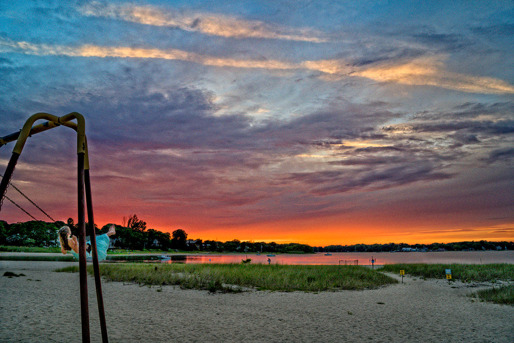 Swinging At Sunset