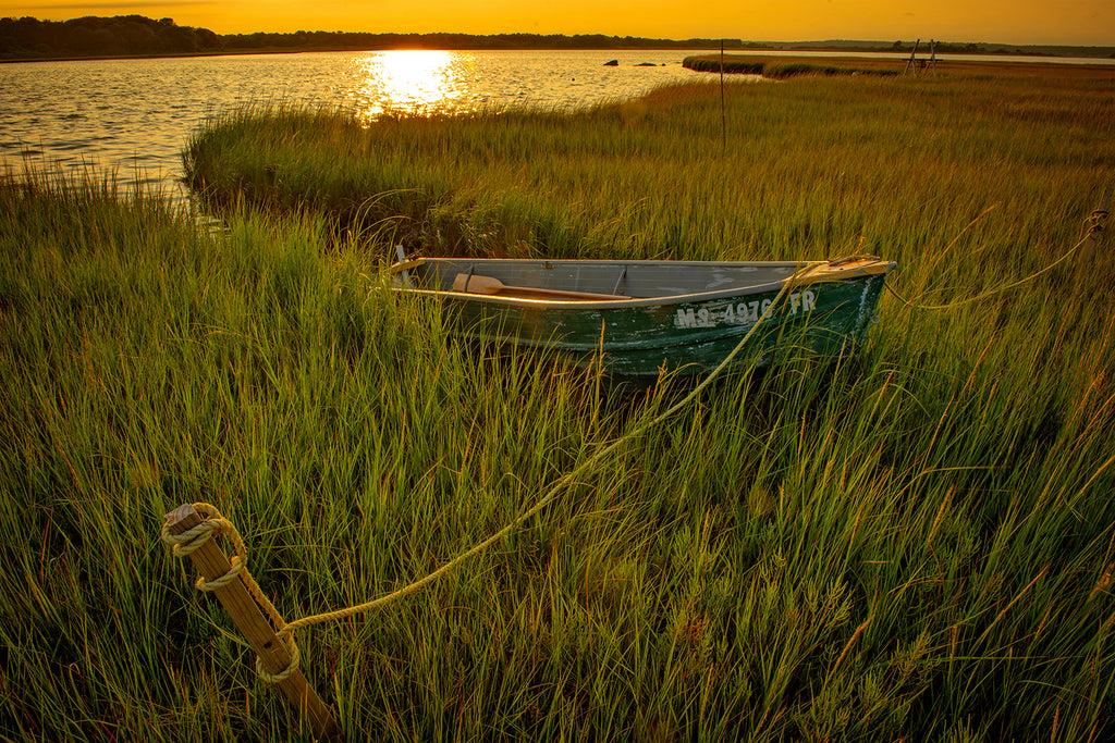 Rowboat at Sunset