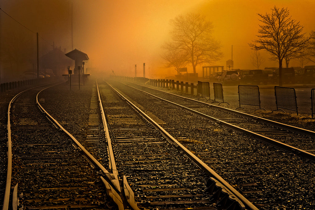 Fog Surrounds Greenport Station