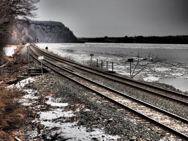 Tracks along the Hudson