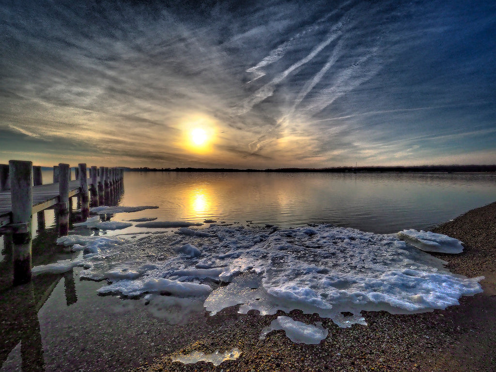 Ice At The 5th Street Pier