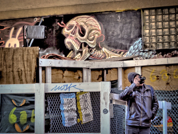 Skull At Construction Site