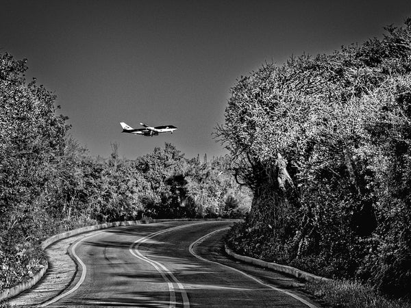Airplane Over Road