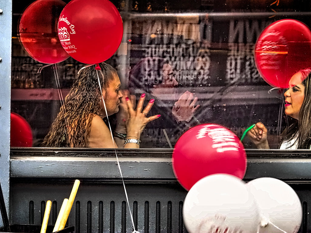 Red Nails Lips And Balloons