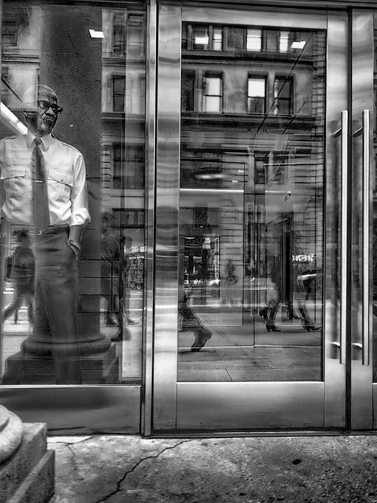 Man In Building Lobby