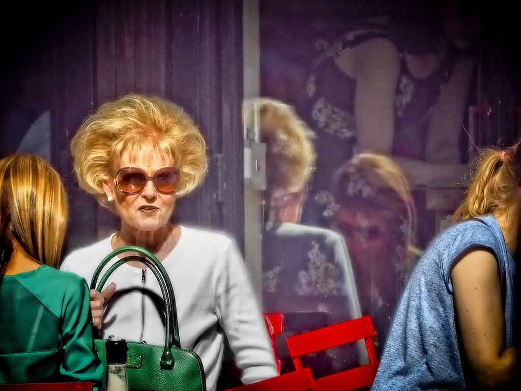 Big Hair Green Bag