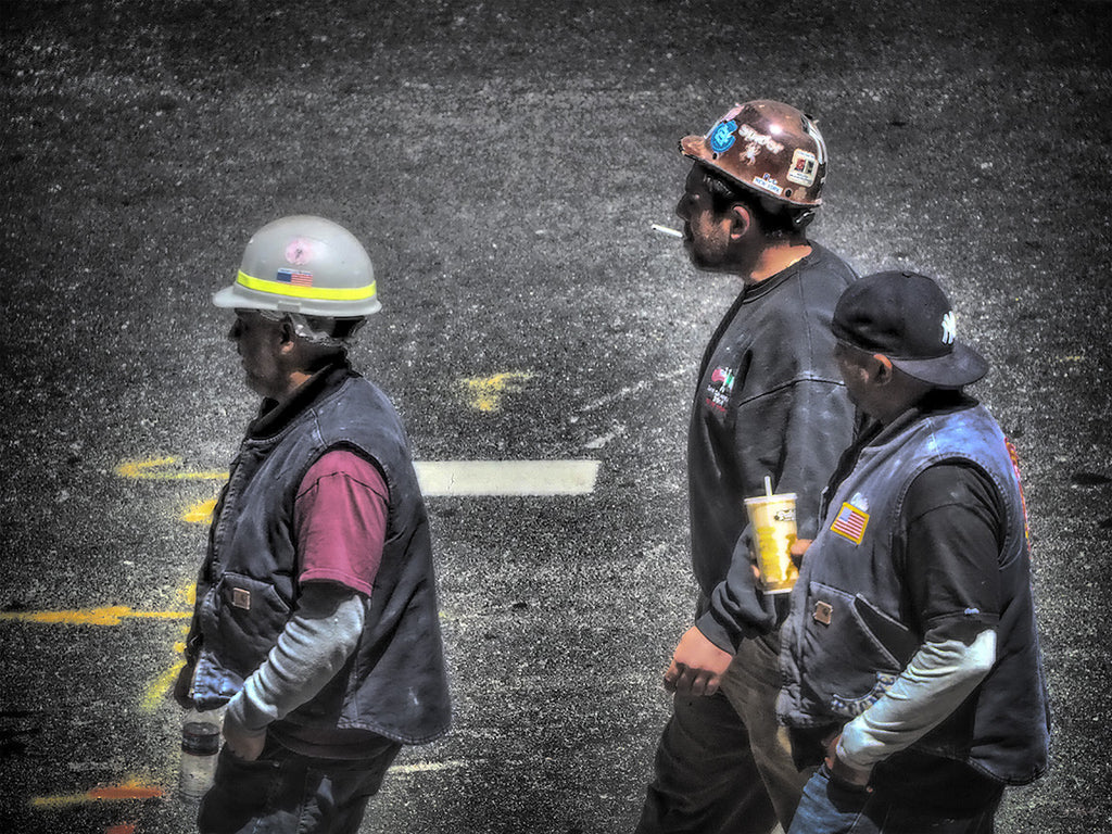 Construction Workers On Lunch