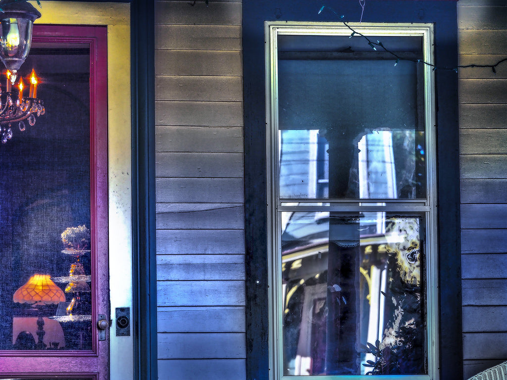 Porch Door And Reflection