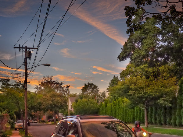 Motorcycle at Twilight