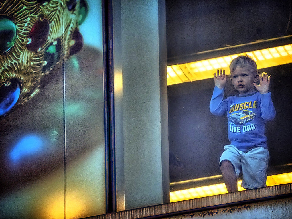 Blue Boy At Window