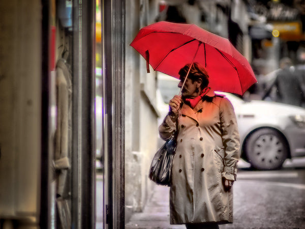 With The Red Umbrella