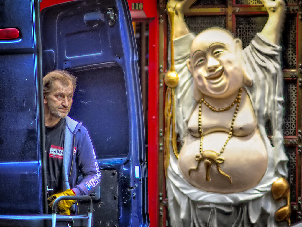 Deliveryman And Buddha