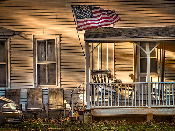 Porch With Flag