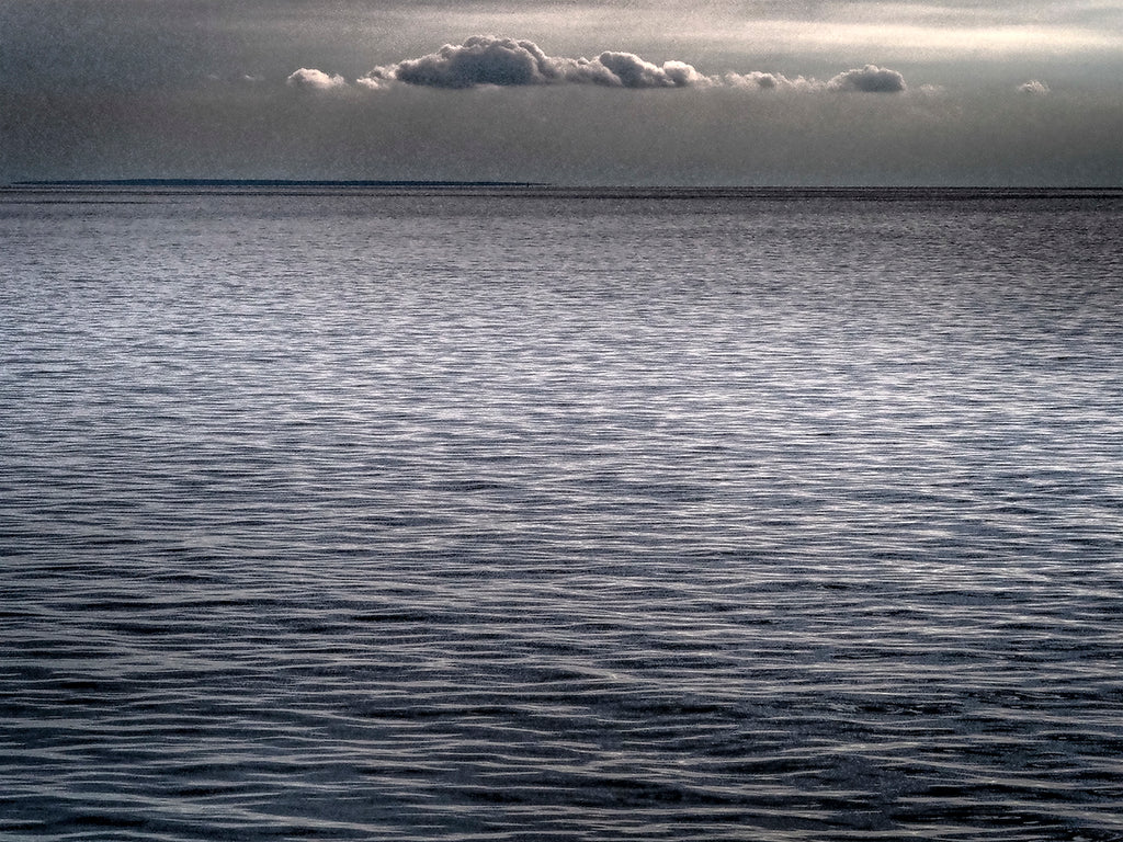 Glowing Water With Clouds