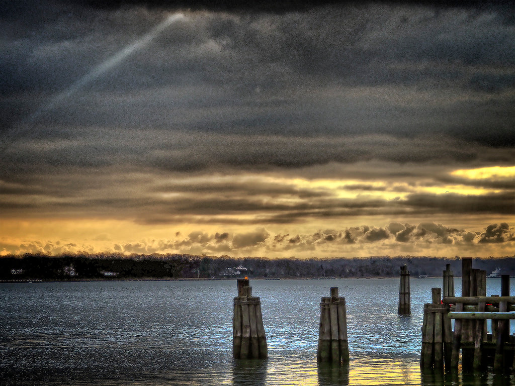 Morning Sunbeam At Greenport Docks