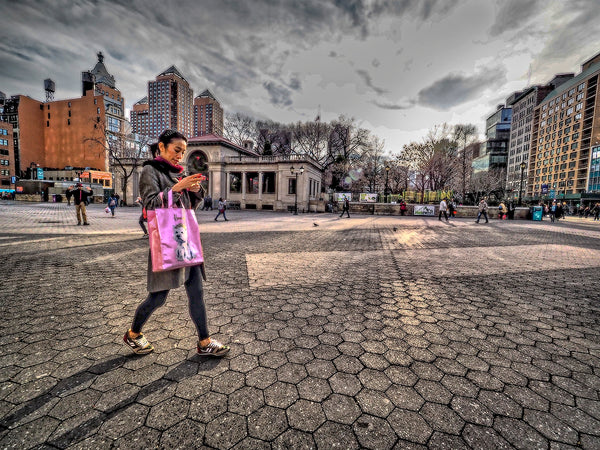 Texting Through Union Square